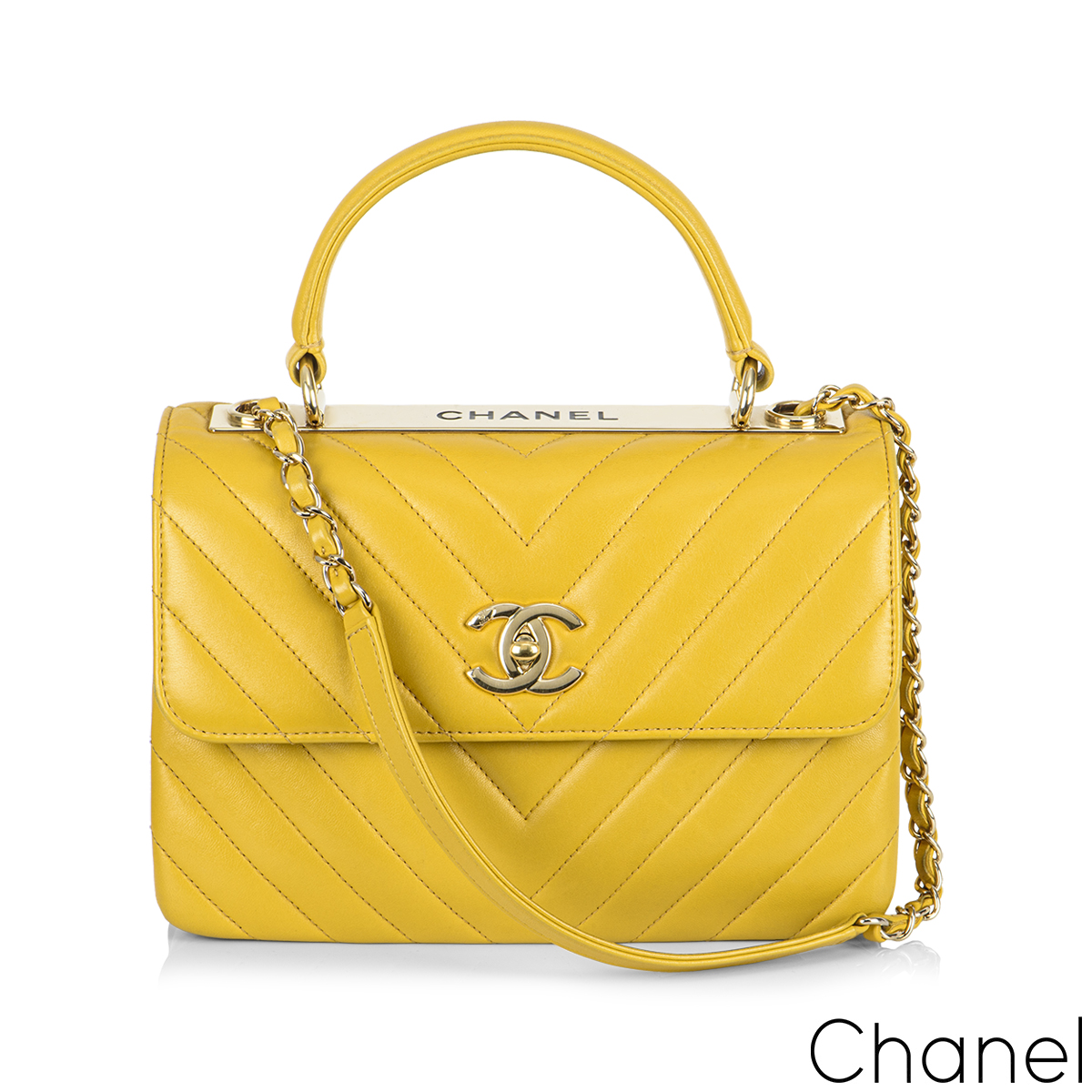 Chanel Small Yellow Trendy CC Flap Bag